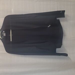 Puma Activewear Sweater Womens Size Large Black Open Front Wrap Active Sport